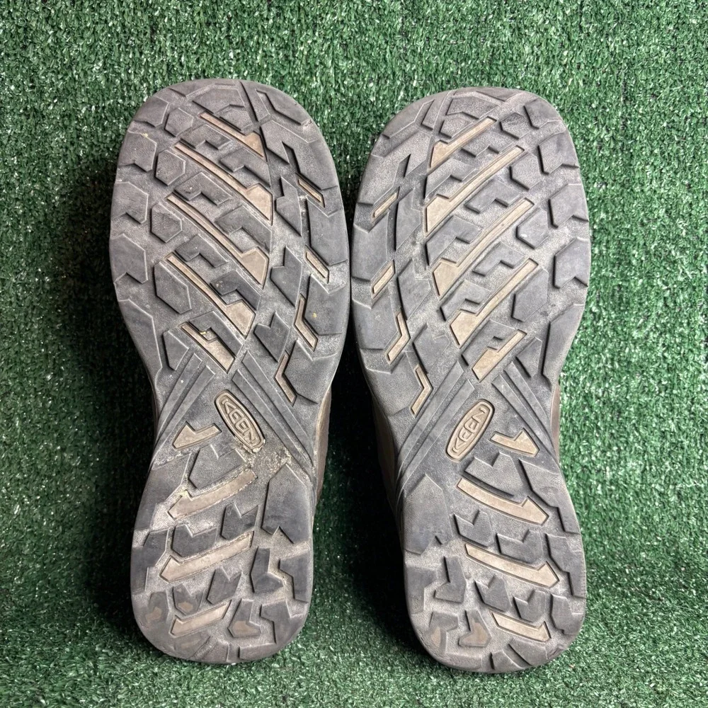 Keen Circadia Low Vent Waterproof Leather Hiking Trail Shoes Brown Mens Size 14